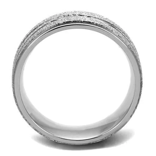 Rings TK1671 High polished no plating Stainless Steel Ring with No Stone Alamode