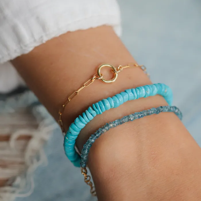 Santa Maria Aquamarine Bracelet Earthly Abundance Bracelets