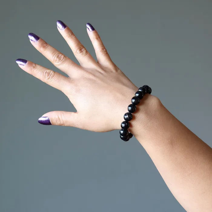 Satin Crystals Bracelets Hypersthene Bracelet Shiny Magic Occult Gem