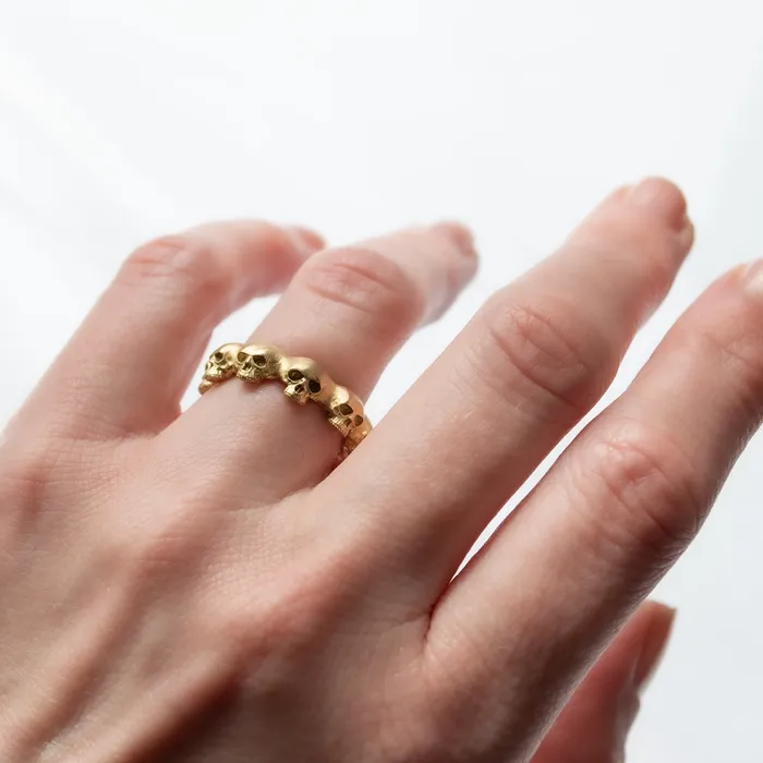 Skull Eternity Band Anthony Lent Rings