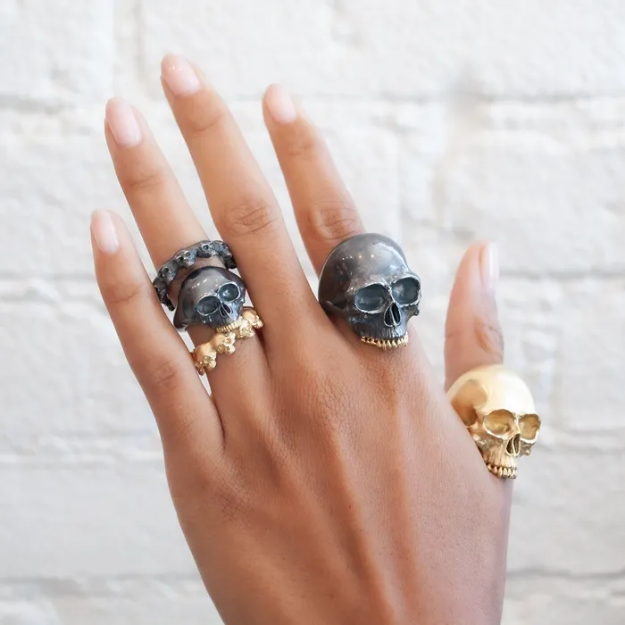 Skull Eternity Band Anthony Lent Rings