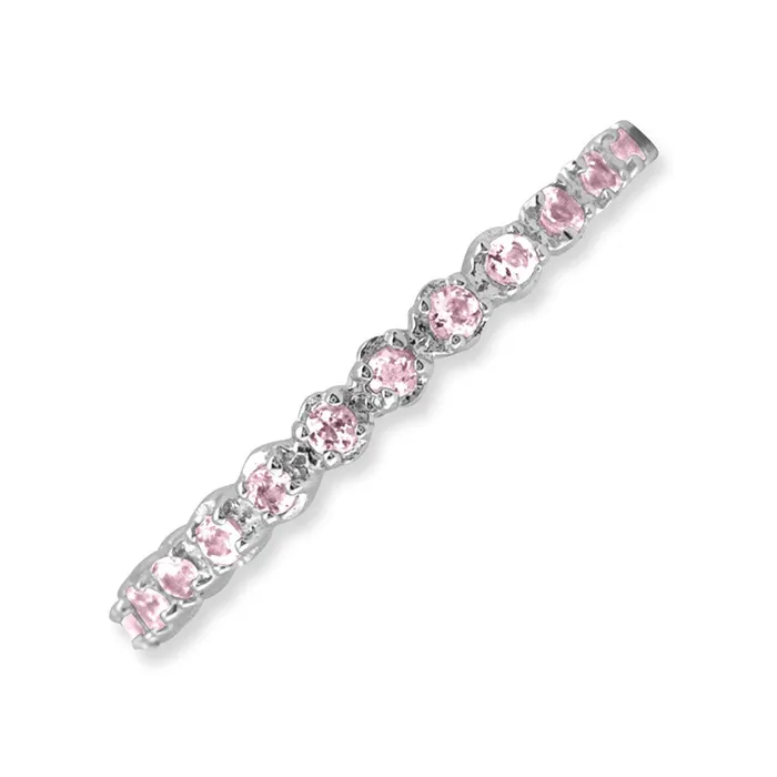 Sterling Silver Stackable Expressions Pink Tourmaline Ring QSK359 Stackable Expressions Rings Sterling Silver Stackable Expressions Pink Tourmaline Ring QSK359 Stackable Expressions Rings