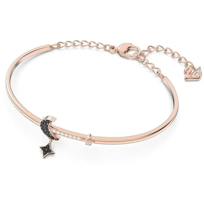 Swarovski Bracelets Swarovski Womens Bangle Bracelet Swarovski Symbolic Duo Moon Rose Gold 5429729