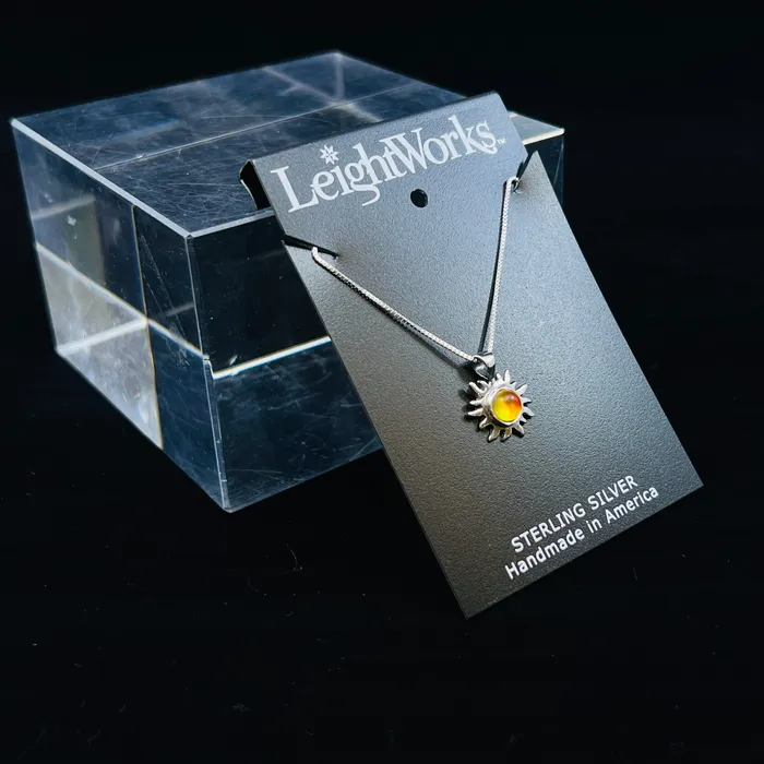Teeny Crystal Sun Necklace Leight Works Necklaces