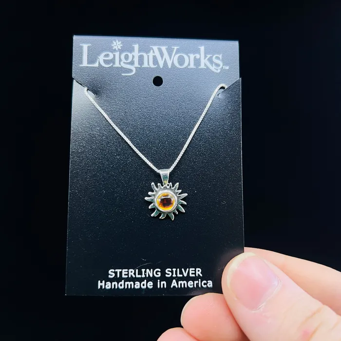 Teeny Crystal Sun Necklace Leight Works Necklaces