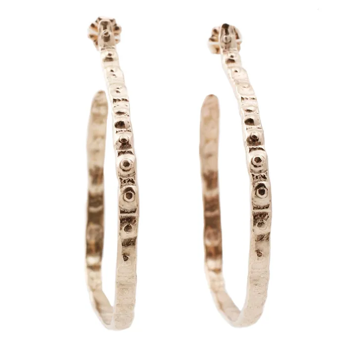 Thin Gold Urchin Hoops Lauren Wolf Jewelry PreStyled Sets