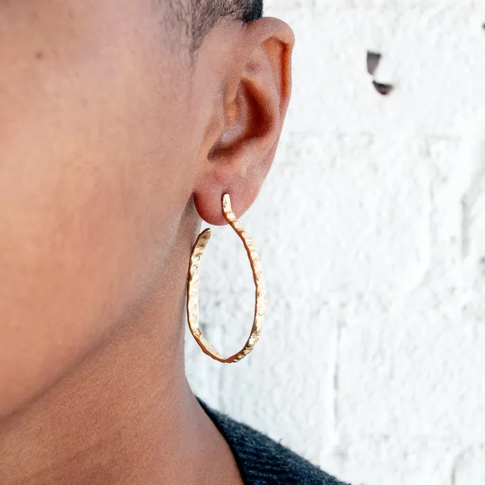 Thin Gold Urchin Hoops Lauren Wolf Jewelry PreStyled Sets