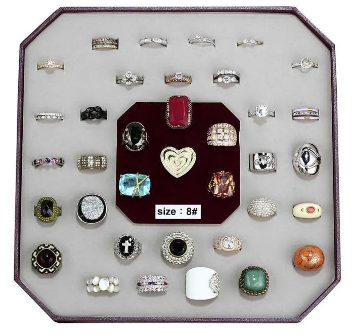 VK008SIZE8 Assorted Brass Ring with Assorted in Assorted Alamode Rings