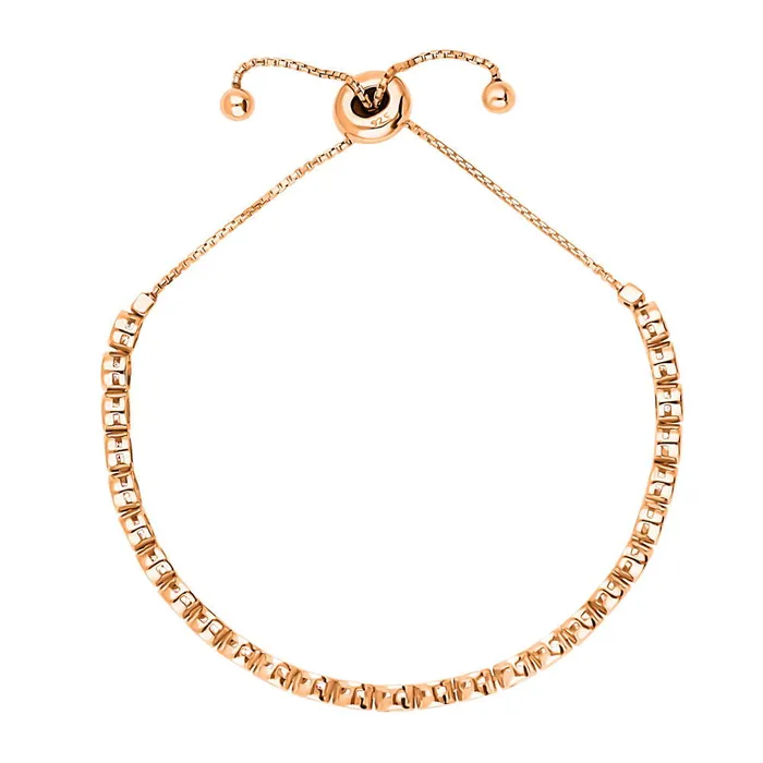 BERRICLE Bracelets Bubble Bar Bezel CZ Tennis Bracelet in Sterling Silver 59