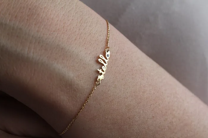 capucinne Bracelets Personalized Bracelet Gold Name Bracelet