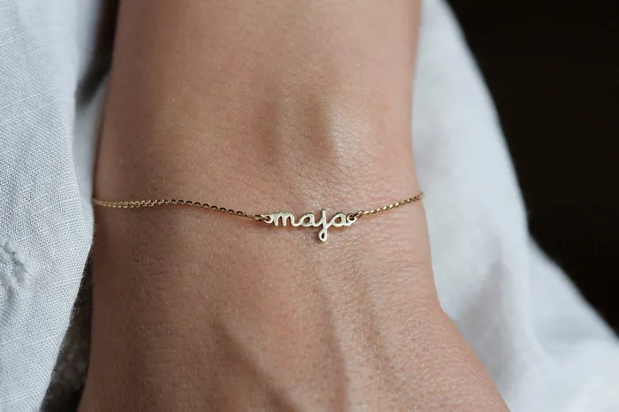 capucinne Bracelets Personalized Bracelet Gold Name Bracelet