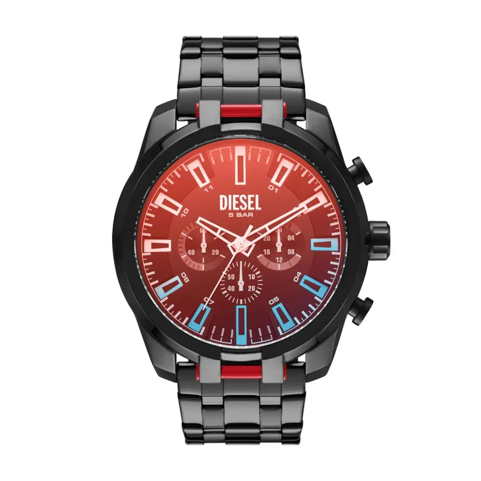 Diesel Bracelets Diesel Mens Split Chronograph BlackTone Stainless Steel Watch Diesel Bracelets Diesel Mens Split Chronograph BlackTone Stainless Steel Watch