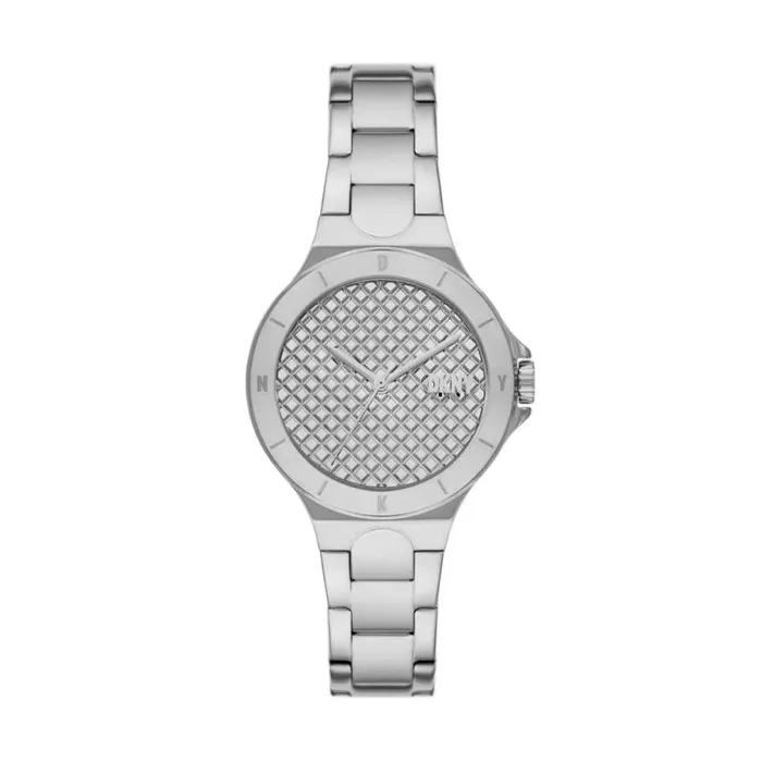 Earrings DKNY Chambers Ladies Silver Dial Silver Stainless Steel Watch Dkny