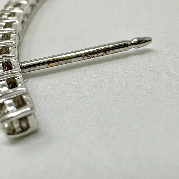 Earrings Jewelry 18K White Gold 3 Diamond Drop Earrings