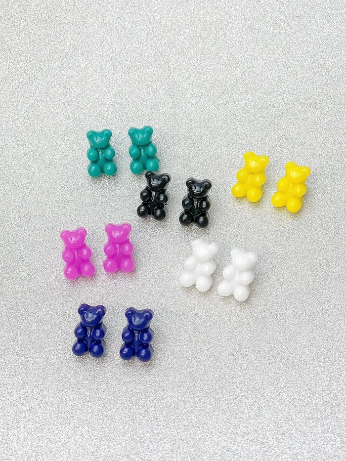 Earrings Prep Obsessed PR Gummy Bear Stud Earrings Jet