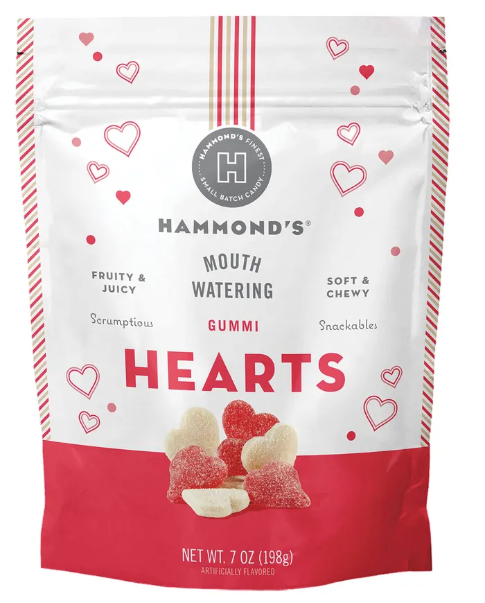 Hammonds Candies Gummi Heart Candies Necklaces
