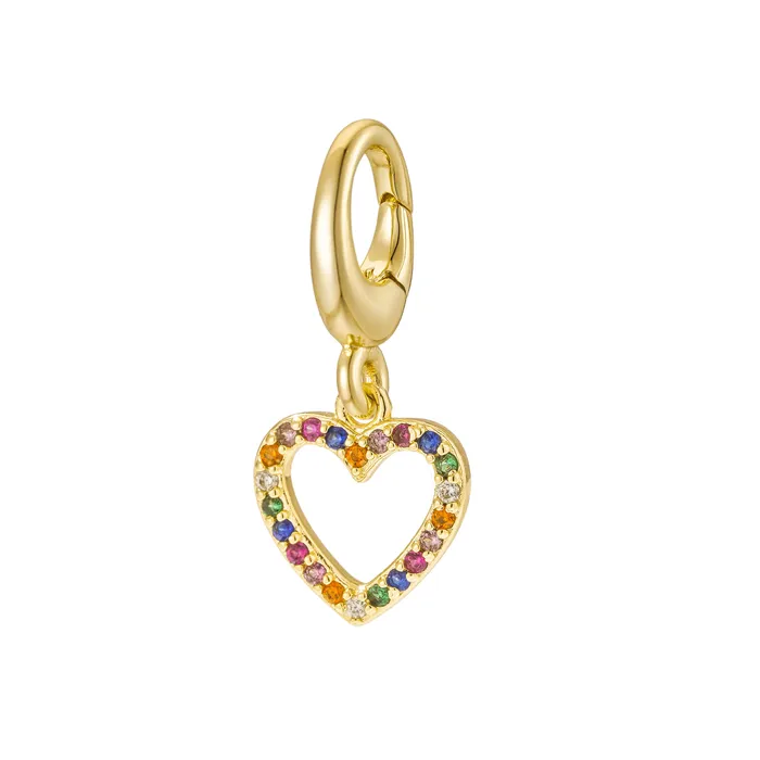 Heart Charm Untamed Petals Charm Necklaces Heart Charm Untamed Petals Charm Necklaces