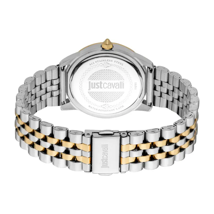Just Cavalli Womens Two Tone Watch with Dark Green Dial Just Cavalli Rings