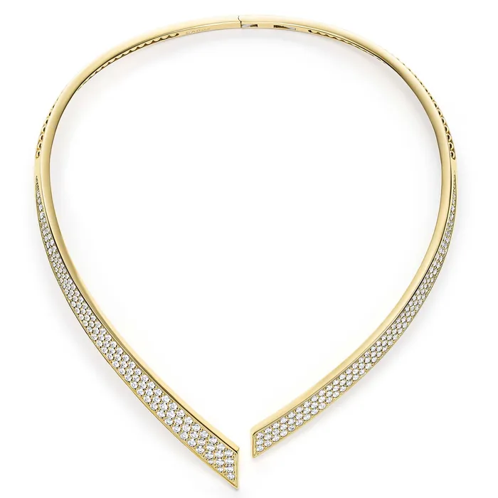 LAGOS Necklaces Studio 18K Gold Pave Diamond Collar Necklace