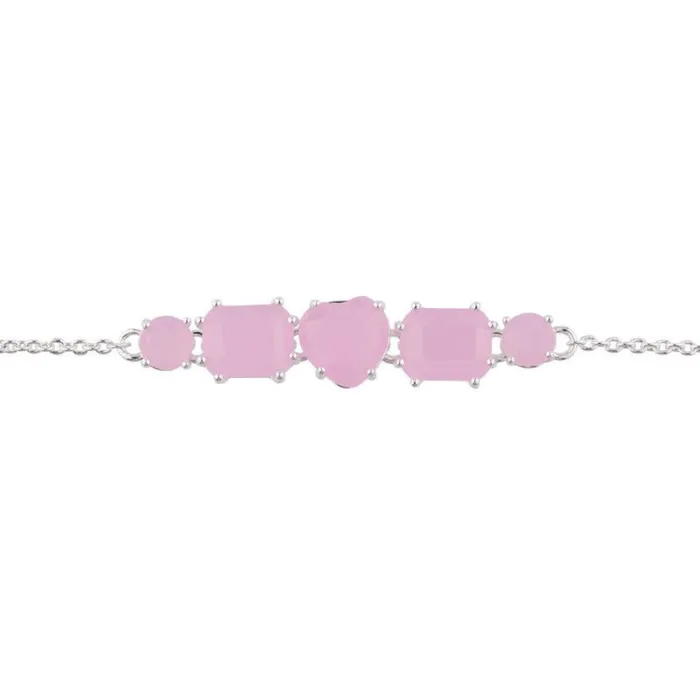 Les Nereides Bracelets Les Nereides5 Pink Stones La Diamantine Thin BraceletOne Size Les Nereides Bracelets Les Nereides5 Pink Stones La Diamantine Thin BraceletOne Size