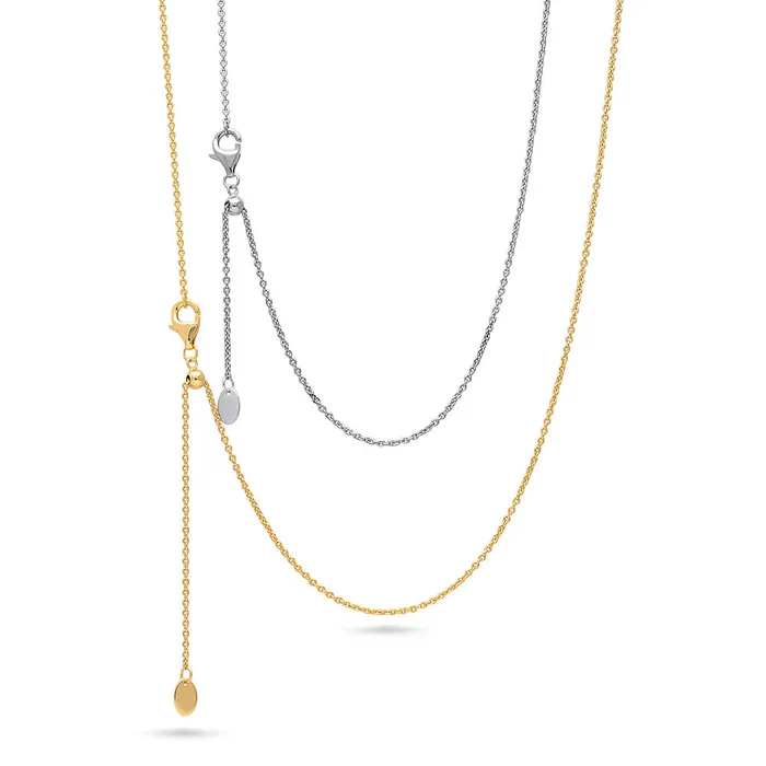 Necklaces BERRICLE Adjustable Slider Chain Necklace in Sterling Silver 2 Piece Necklaces BERRICLE Adjustable Slider Chain Necklace in Sterling Silver 2 Piece