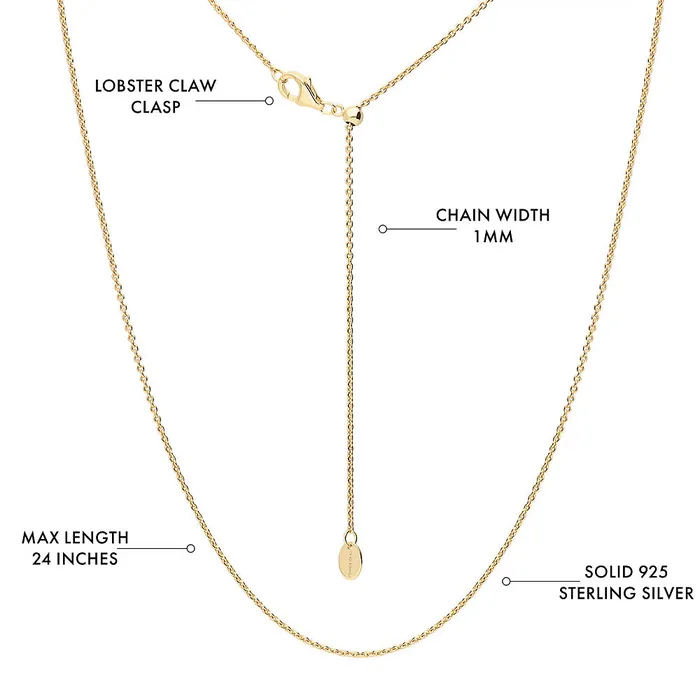 Necklaces BERRICLE Adjustable Slider Chain Necklace in Sterling Silver 2 Piece