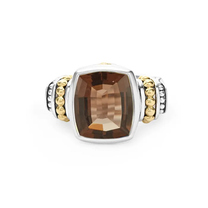 Rings Caviar Color Small Smokey Quartz Statement Ring Lagos Rings Caviar Color Small Smokey Quartz Statement Ring Lagos