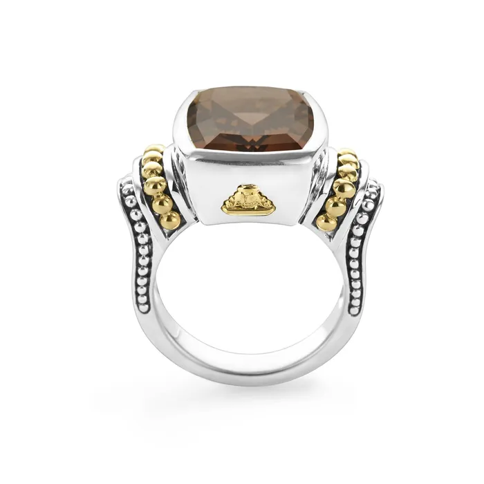 Rings Caviar Color Small Smokey Quartz Statement Ring Lagos Rings Caviar Color Small Smokey Quartz Statement Ring Lagos