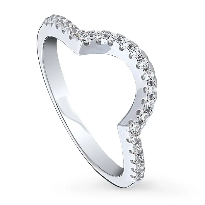 Rings Dome CZ Eternity Ring in Sterling Silver BERRICLE