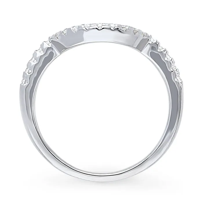 Rings Dome CZ Eternity Ring in Sterling Silver BERRICLE