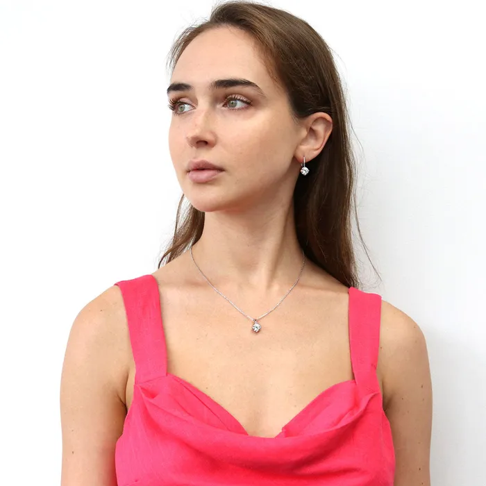Solitaire 2ct CZ Necklace in Sterling Silver BERRICLE Necklaces