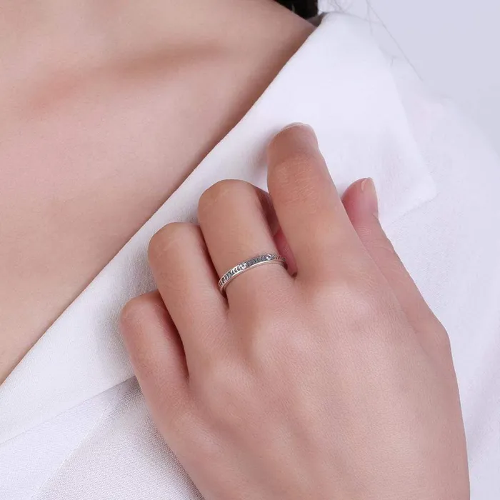 Sterling Silver Moon Phases Ring WickedAF Rings