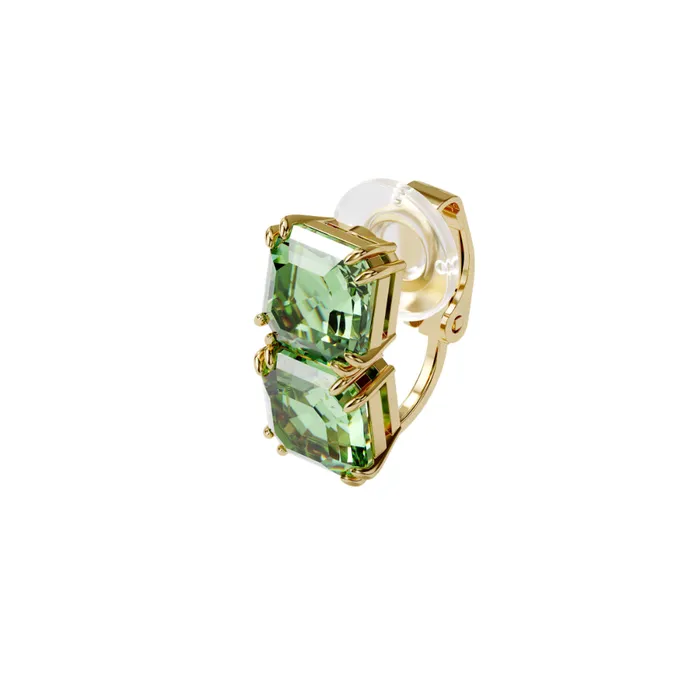 Swarovski Millenia Ear Cuff Single Green GoldTone Plated Swarovski Earrings