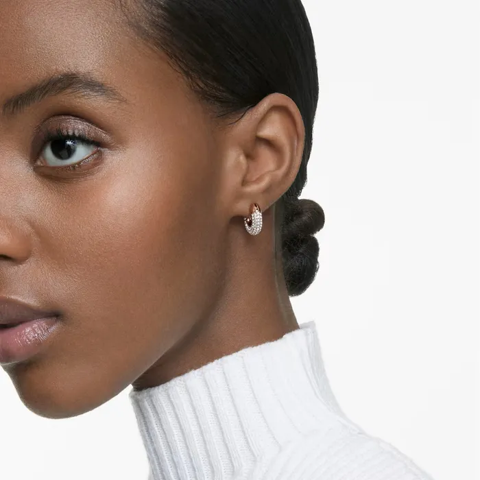 Swarovski Swarovski Dextera Hoop Earrings Pave White Rosegold tone plated Earrings Swarovski Swarovski Dextera Hoop Earrings Pave White Rosegold tone plated Earrings