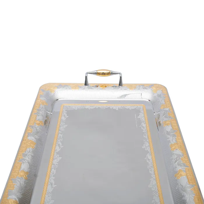Tresors PreStyled Sets Tresors Sherry Gold Rectangular Tray Tresors PreStyled Sets Tresors Sherry Gold Rectangular Tray