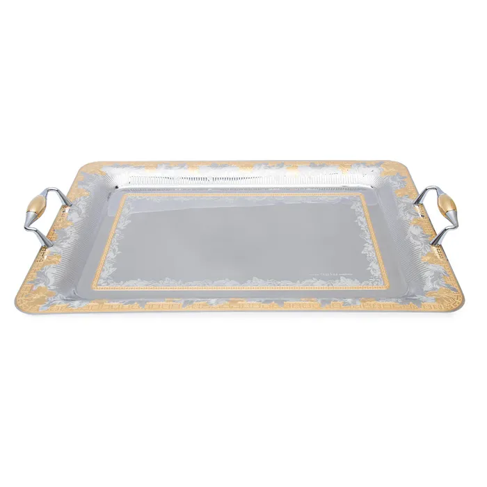Tresors PreStyled Sets Tresors Sherry Gold Rectangular Tray Tresors PreStyled Sets Tresors Sherry Gold Rectangular Tray