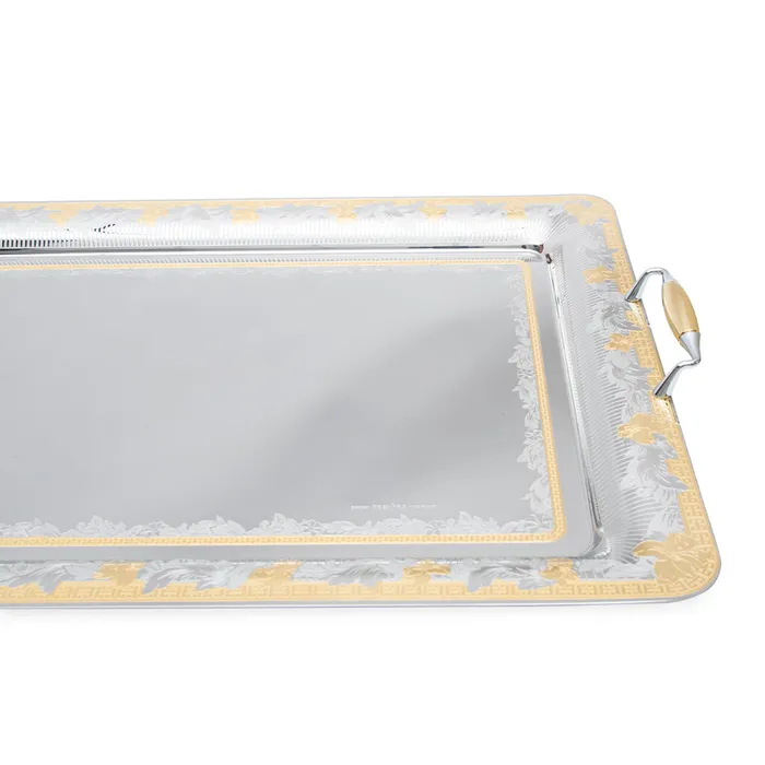 Tresors PreStyled Sets Tresors Sherry Gold Rectangular Tray Tresors PreStyled Sets Tresors Sherry Gold Rectangular Tray