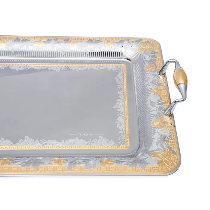 Tresors PreStyled Sets Tresors Sherry Gold Rectangular Tray Tresors PreStyled Sets Tresors Sherry Gold Rectangular Tray