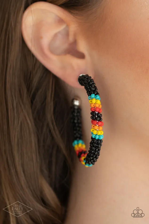 All Eyes On U Jewelry Paparazzi Accessories Earrings Bodaciously Beaded Black Paparazzi Earrings