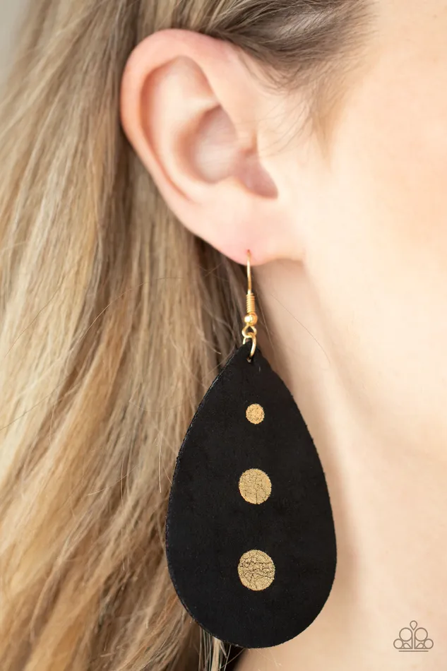 All Eyes On U Jewelry Paparazzi Accessories Earrings Rustic Torrent Black Paparazzi Earrings
