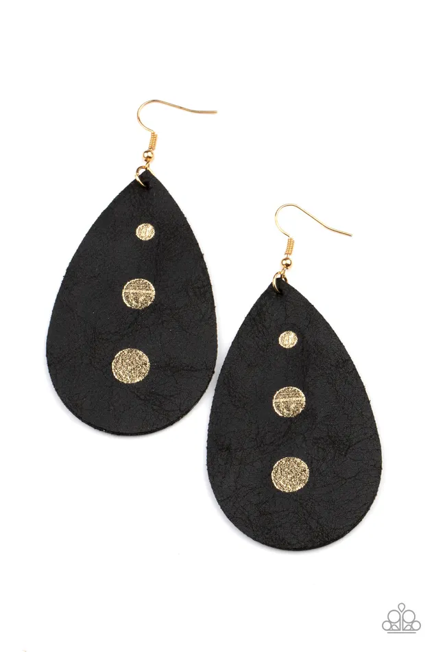 All Eyes On U Jewelry Paparazzi Accessories Earrings Rustic Torrent Black Paparazzi Earrings