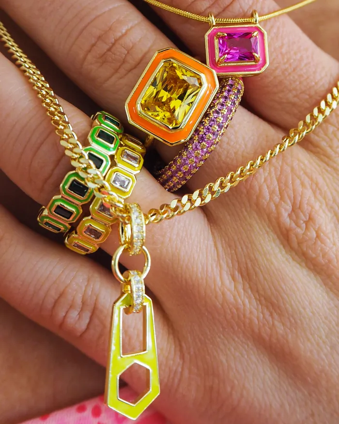Bezel Ballier Ring Bright Green Gold Luv Aj Rings Bezel Ballier Ring Bright Green Gold Luv Aj Rings