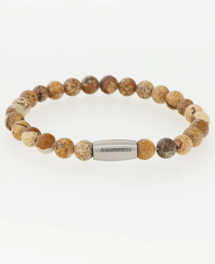 Buddha Groove Bracelets Awareness Picture Jasper Gemstone Bracelet