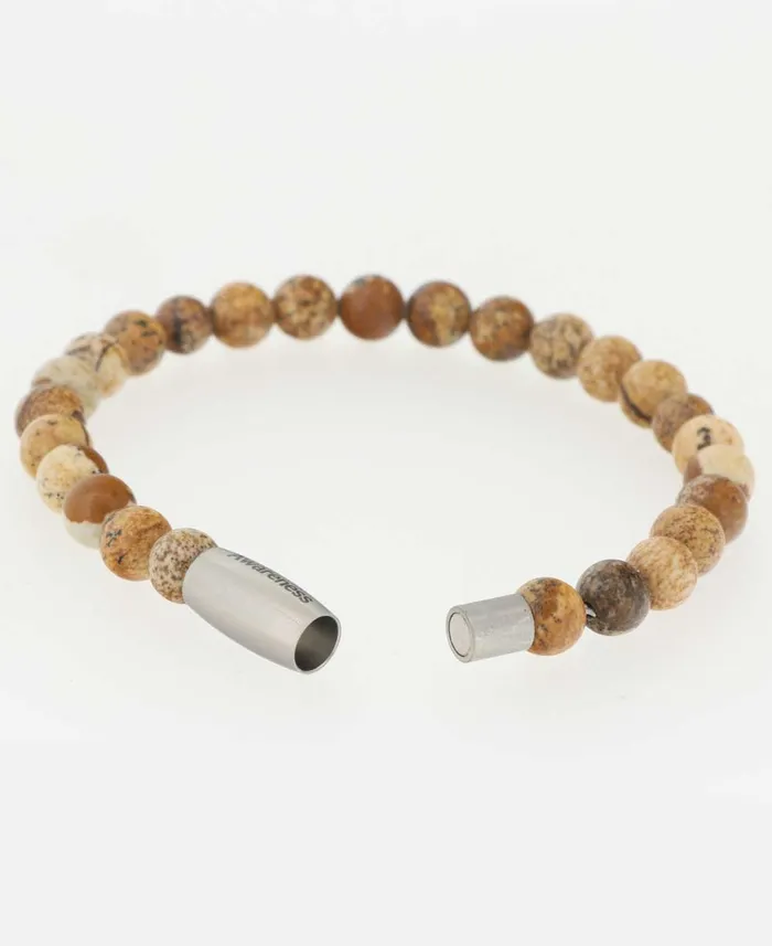 Buddha Groove Bracelets Awareness Picture Jasper Gemstone Bracelet
