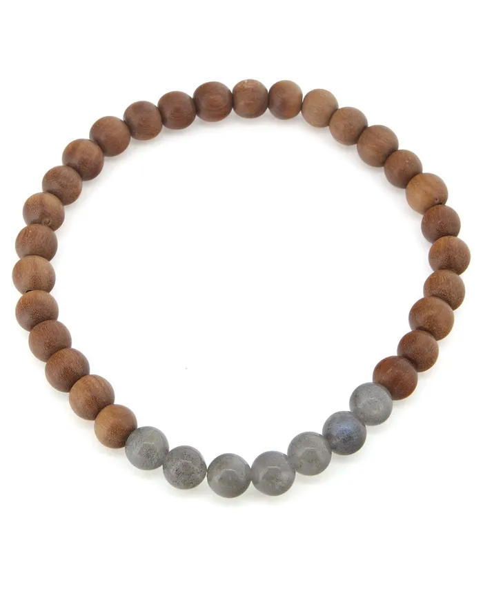 Buddha Groove Bracelets Gemstone and Sandalwood Mala Beaded Bracelet