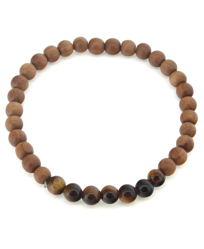 Buddha Groove Bracelets Gemstone and Sandalwood Mala Beaded Bracelet