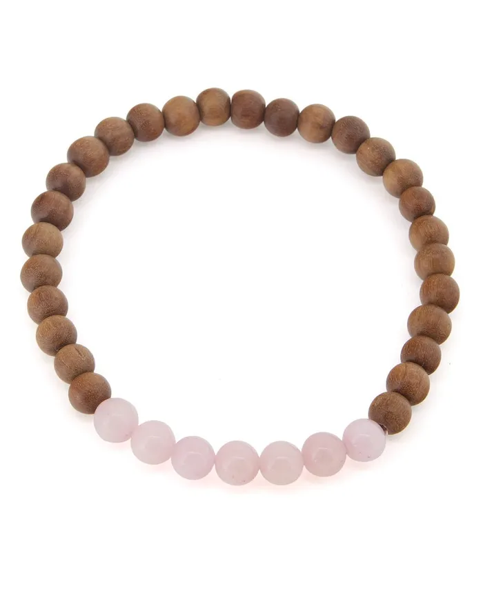 Buddha Groove Bracelets Gemstone and Sandalwood Mala Beaded Bracelet