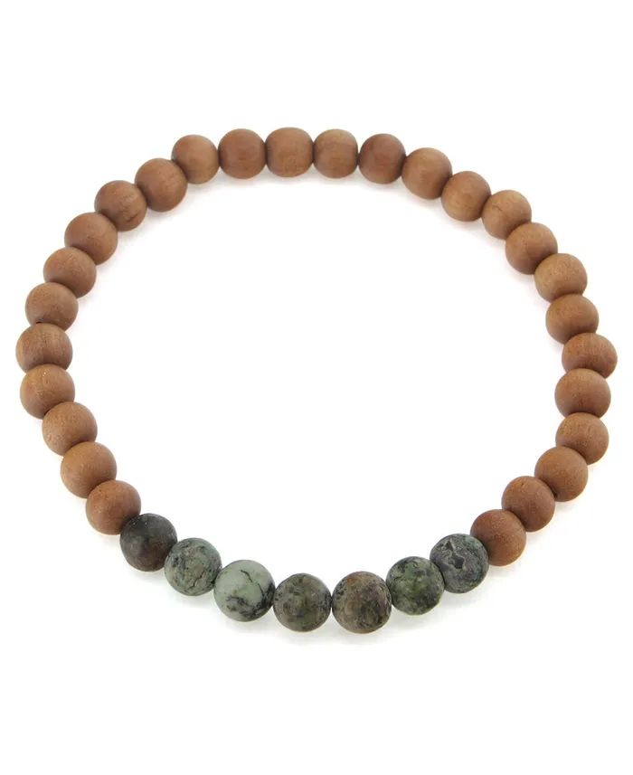 Buddha Groove Bracelets Gemstone and Sandalwood Mala Beaded Bracelet