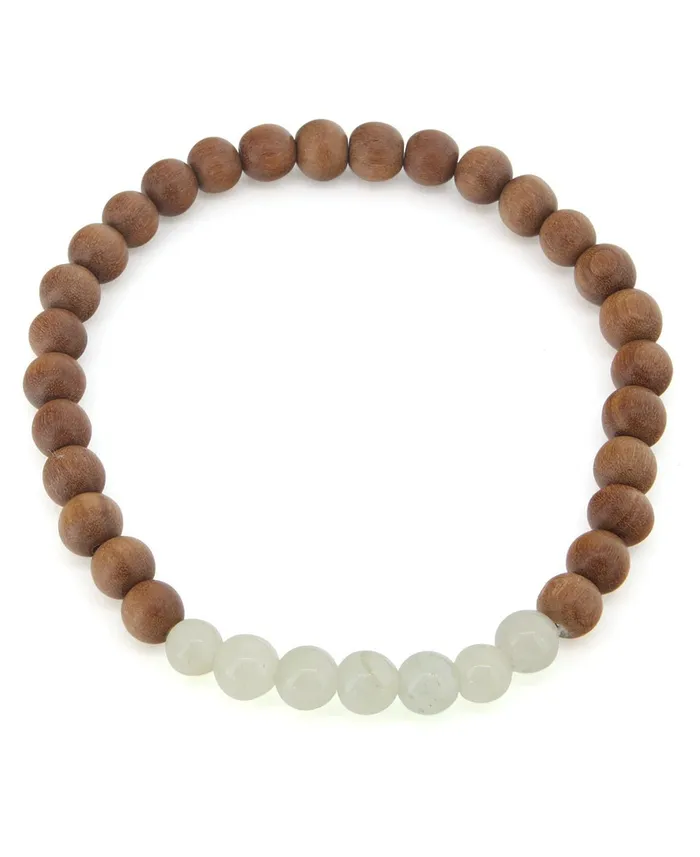Buddha Groove Bracelets Gemstone and Sandalwood Mala Beaded Bracelet