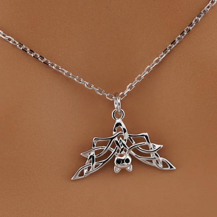 Celtic Bat Necklace Captive Collars Necklaces